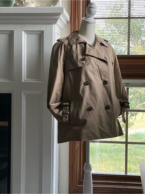 Banana Republic Women’s Tan Double-Breasted Trench Coat SIZE PS